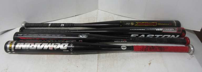 (4) Softball Bats: 2- Eastman Hammer, One- Like New; 1- Demarini Ultimate Weapon; 1- Demarini Double Wall, Like New