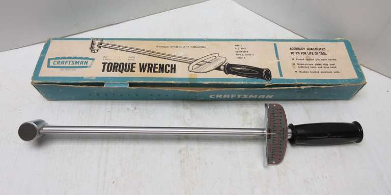 Craftsman Torque Wrench, 1/2" Dual Range Scale