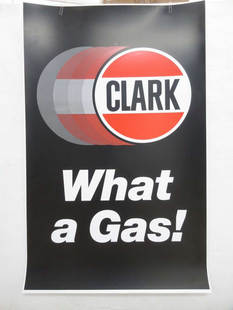 "Clark What a Gas Plastic" Advertising Poster