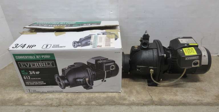 3/4 HP Everbilt Convertible Jet Pump