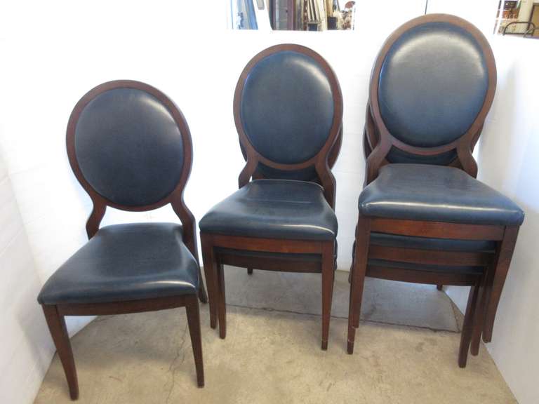 (6) Stacking Dining/Conference Chairs with Cushioned Back and Seat, Matches Lot Nos. 6709 and 6725