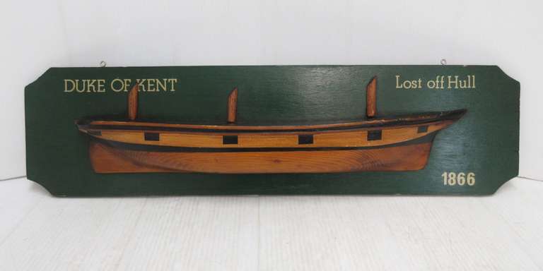 Nautical Decor 1866 "Duke of Kent" Ship Plaque