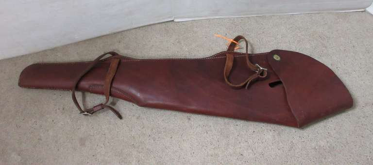 Leather Rifle Case with Straps