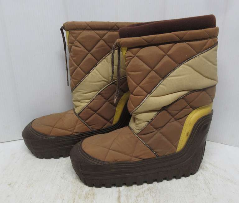 Old Pair of Moon Boots, Made in Korea, Size Large 11-12