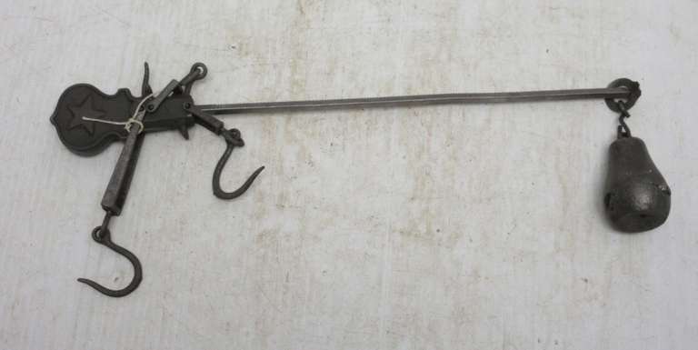 Antique Hanging Scale with Weights