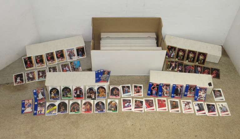 Approx. (6,400) 1990-1993 Basketball Cards, Eight- 800 Count Boxes