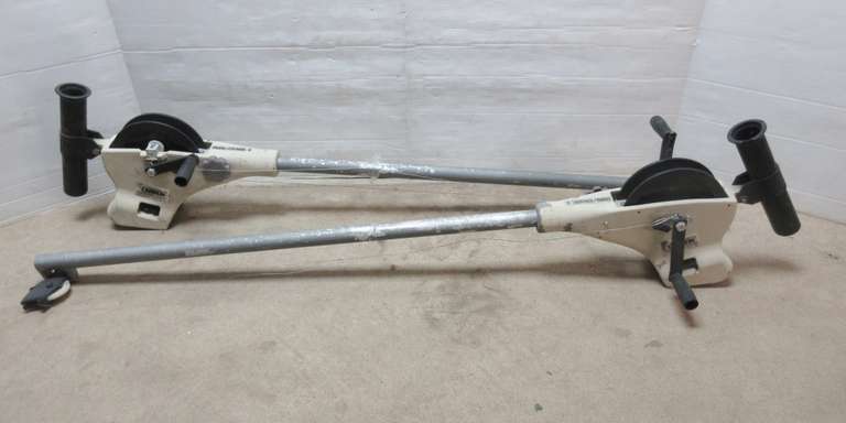 (2) Cannon Dual Crank Manual Downriggers with 40" Booms and Cable