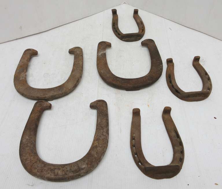 Horseshoes: (3) Large and (3) Small