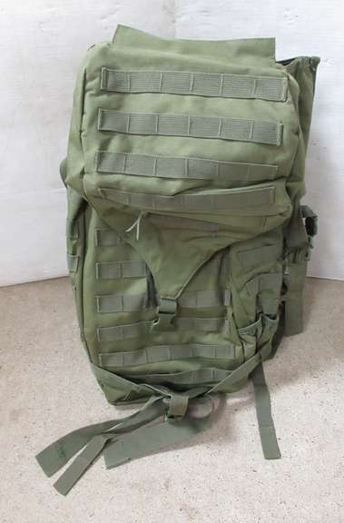 Military Style Backpack, Several Pockets, Heavy