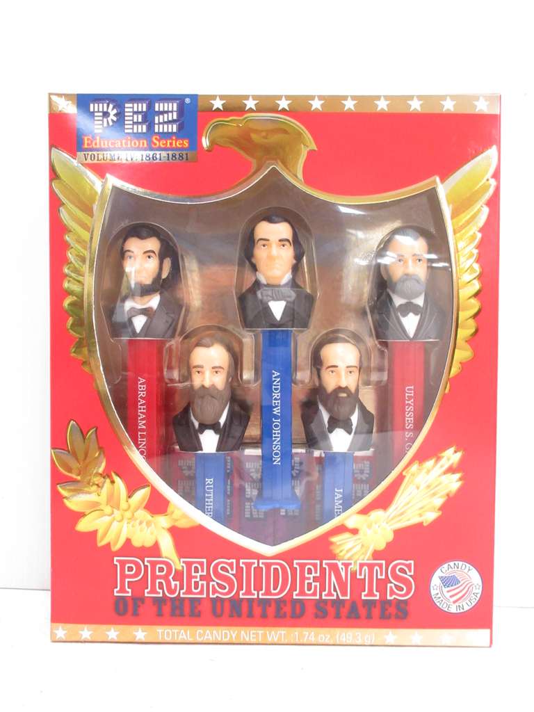 PEZ Education Series Vol. 4 President of the US, 1861-1881, Starting with Abraham Lincoln