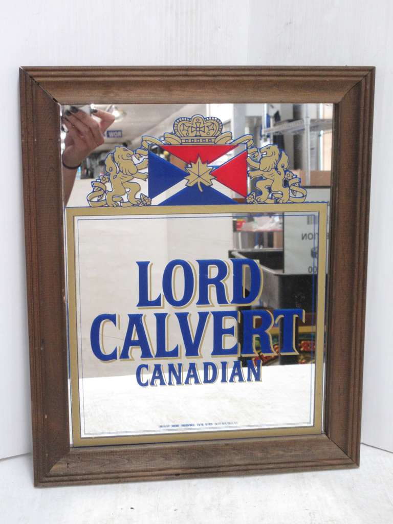 Lord Calvert Canadian Beer Mirror Sign