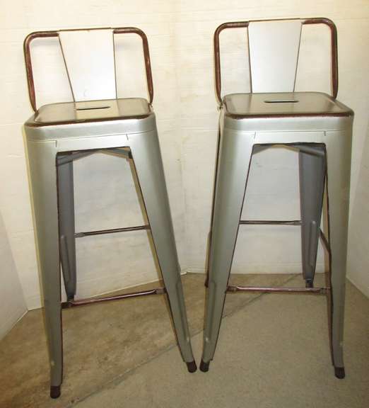 (2) Metal Bar Stools