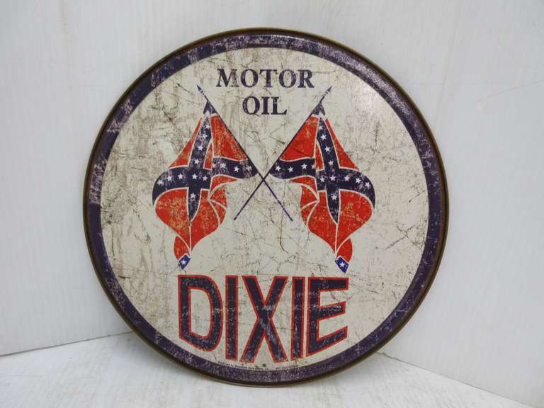 Modern Dixie Motor Oil Tin Sign, US Made