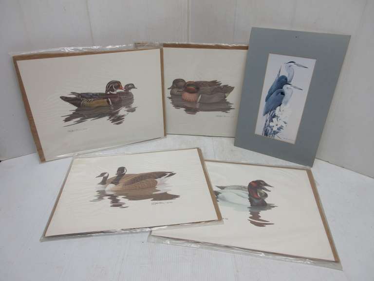 (5) Waterfowl and Duck Prints