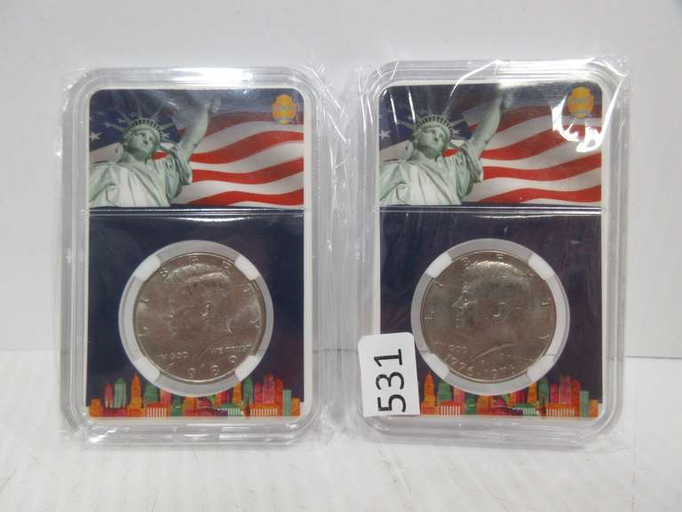 (2) Kennedy Half Dollars: 1776-1976-D, and 1989-D