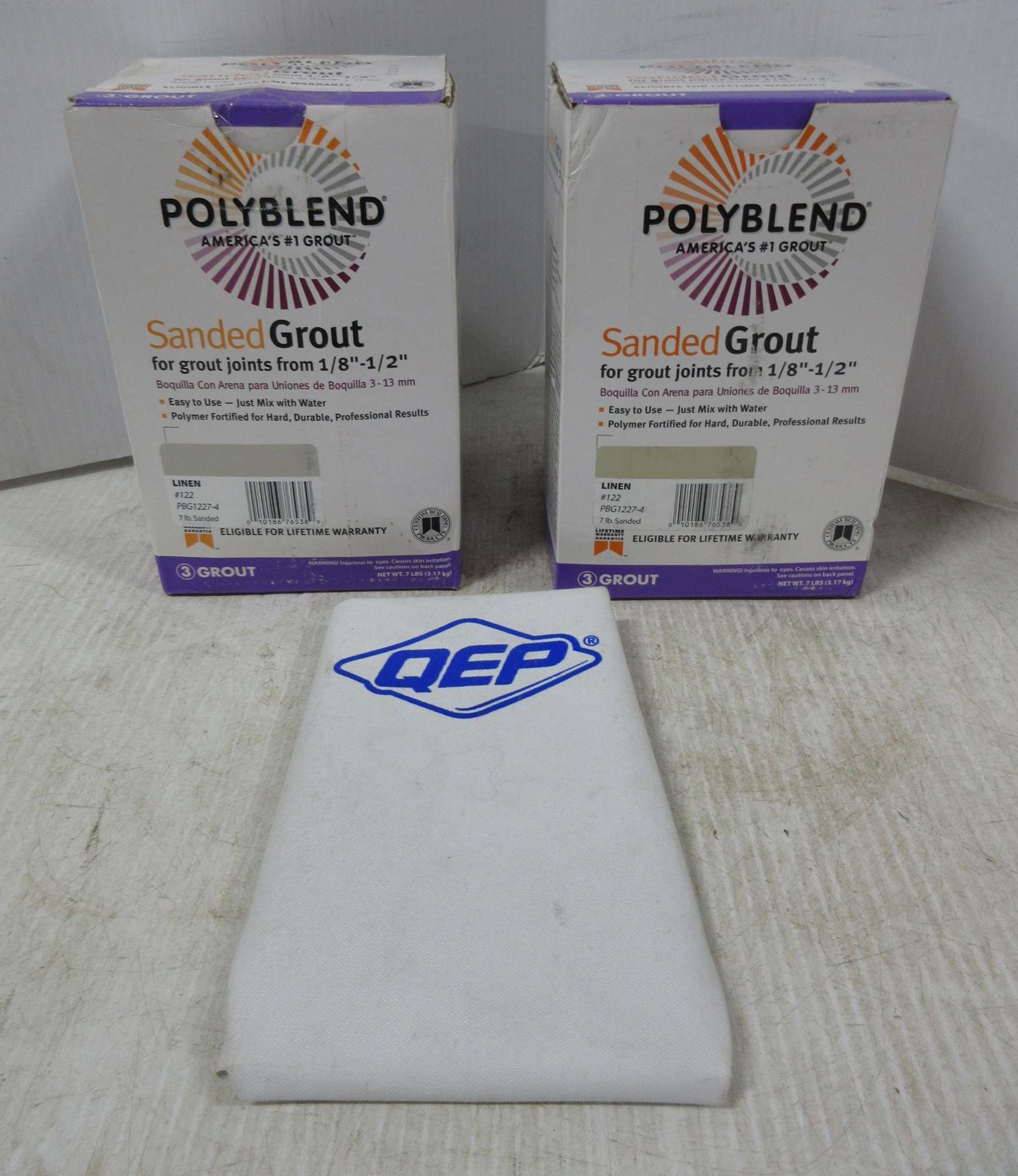 Albrecht Auctions (2) Boxes of Poly Blend Sanded Grout for Grout