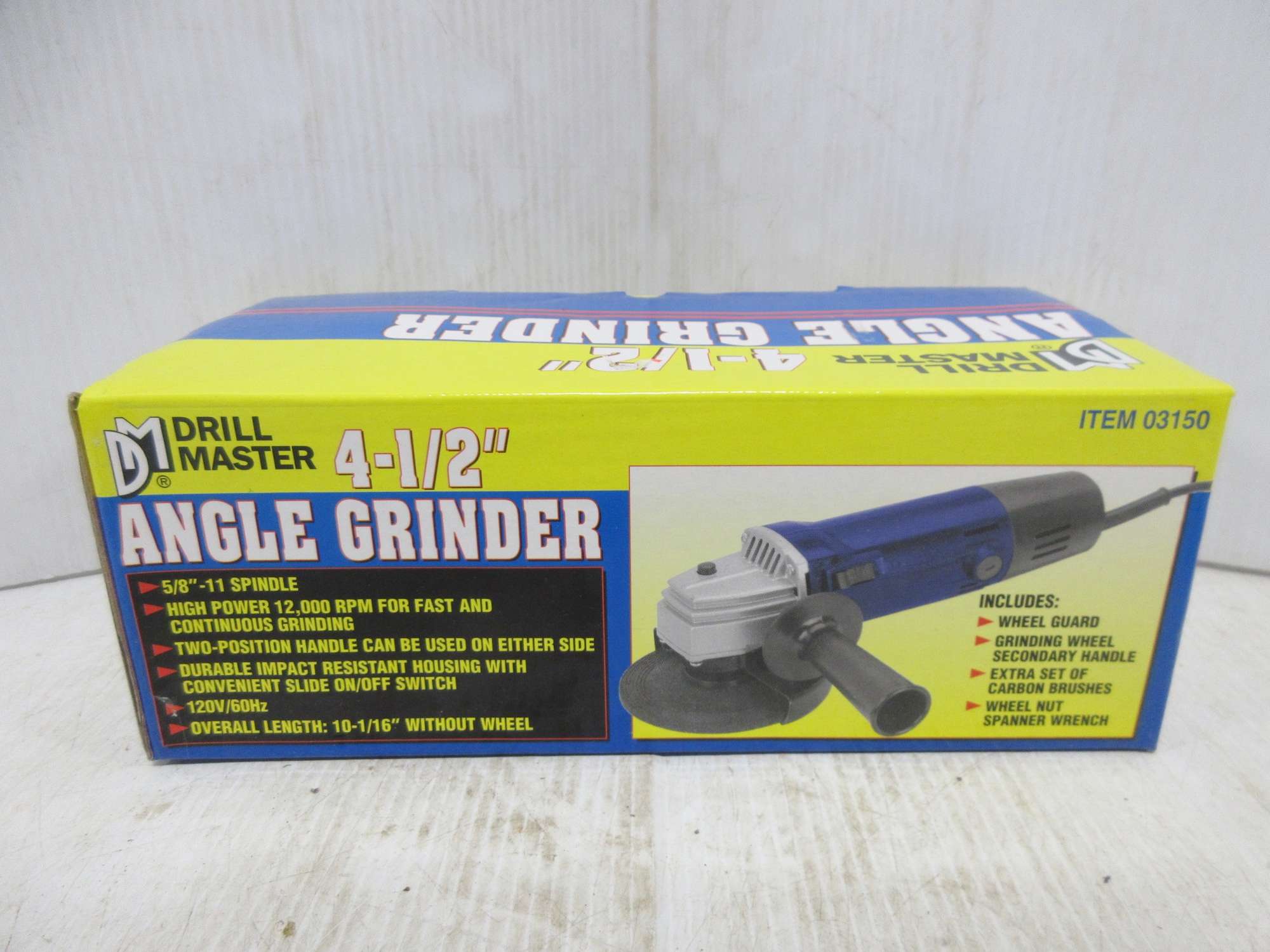 Albrecht Auctions Drill Master 4 1/2" Electric Angle Grinder with Two