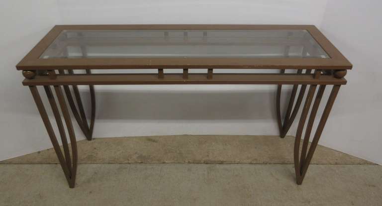 Sofa table/console table, 49 1/2"W x 15 1/2"D x 29"H, has scratches